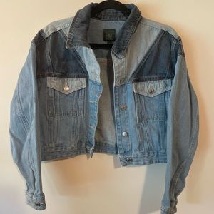 Wild Fable Patched Denim Crop Jacket